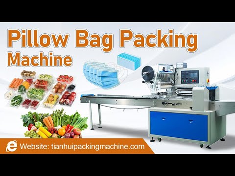 Horizontal Flow Wrap Machine, Pillow Packing Machine for Bread, Biscuit, Fruit, Mask, Soap, etc.