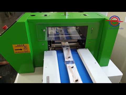 Automatic cutlery pouch packing machine horizontal flow wrap machine