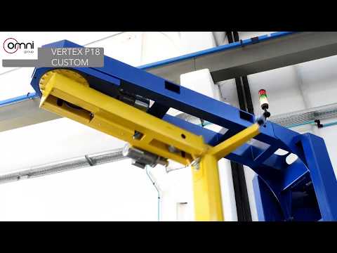 Vertex P18 – Automatic Rotating Arm Pallet Wrapping Machine | Omni Group