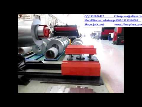 Coil sheet metal 1300mm automatic cutting line , sheet metal auto shearing Line