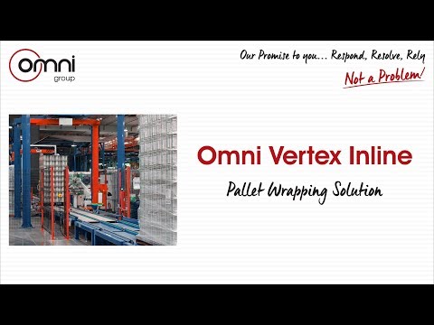 Automatic Inline Pallet Wrapping System Installs - Vertex Rotating Arm | Omni Group