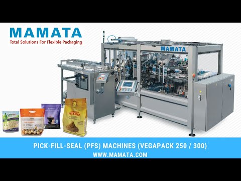 Vegapack Pick-Fill-Seal (PFS) Pouch Packaging Machines Manufacturer &amp; Exporter | Mamata Machinery