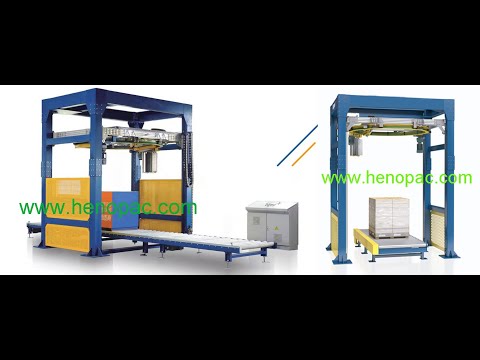 Ring Type High Speed Fully Automatic Pallet Wrapping Machine pallet wrapper with rotary ring