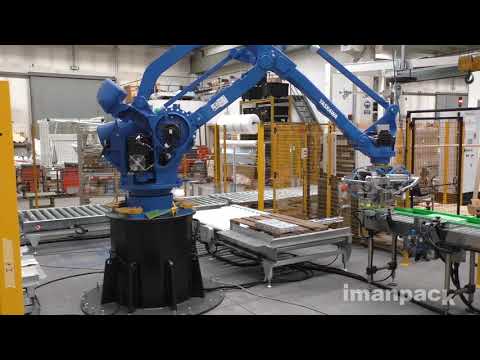 Packing and palletizing line for screws (by Imanpack)