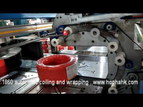 Automatic wire coiling machine