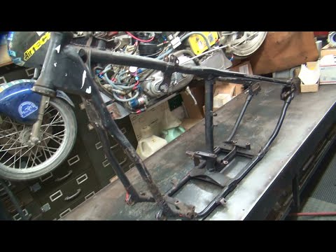 see the crap i buy on ebay 1949-e54 panhead wishbone rigid frame racked bobber harley tatro machine