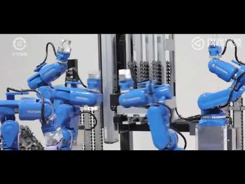 Cheap Cost Industrial Robot Arm Of Motoman GP8 With YRC1000 Controller Used For Handling Robot.mp4