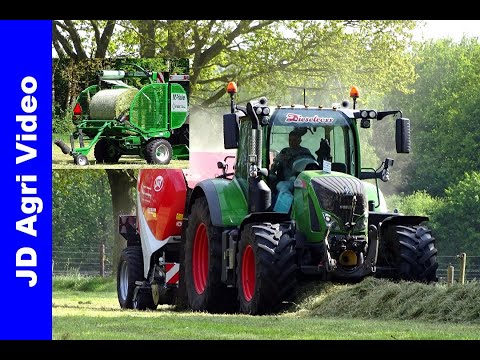 Balen persen 2019 | NEW Lely + Fendt + McHale Orbital | Pressing bales | v/d Hardenberg Elspeet