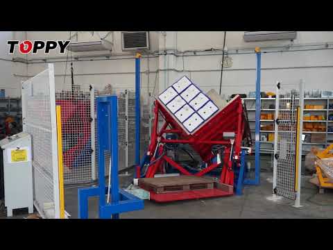 Pallet changer &quot;V-Shape&quot; 115° (yogurt)