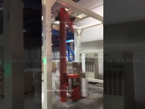 PE packing film shipping product pallet wrapping sealing packing machine application video