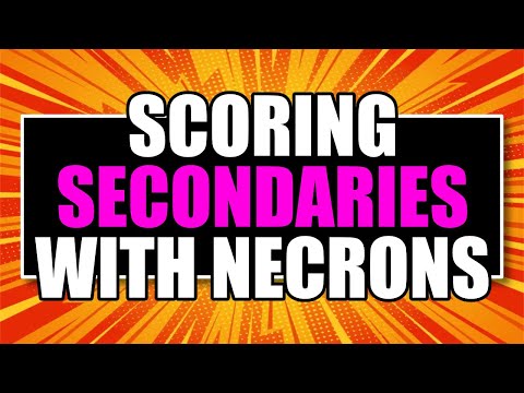 HOW TO SCORE SECONDARY OBJECTIVES WITH NECRONS IN 10TH EDITION!