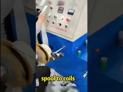 spool to coil cable coiling machine