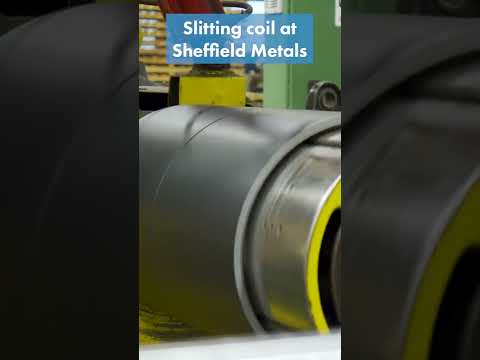 Slitting GALVALUME® Metal Coil at Sheffield Metals #shorts