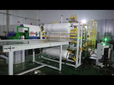 FHOPE horizontal stretch wrapping machine with bubble film dispenser