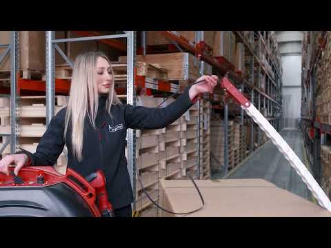 ErgoPack Mobile Pallet Strapping Machine Demonstration