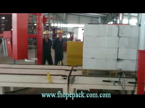 pallet wrapping machine and strapping machine for AAC and Conblock