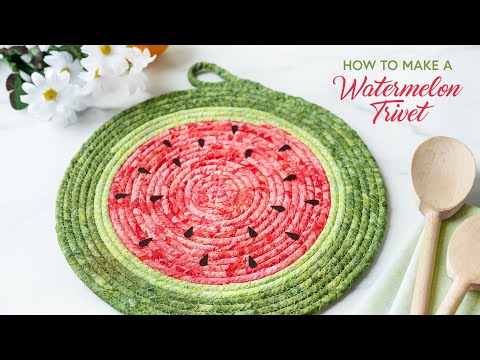 How to Make a Watermelon Trivet | a Shabby Fabrics Tutorial