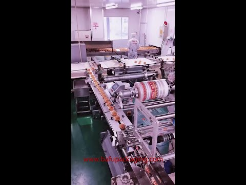 FWC350 Automatic Packaging line, Cake Packaging Machine, Bread packaging Machine, Flow Wrapper