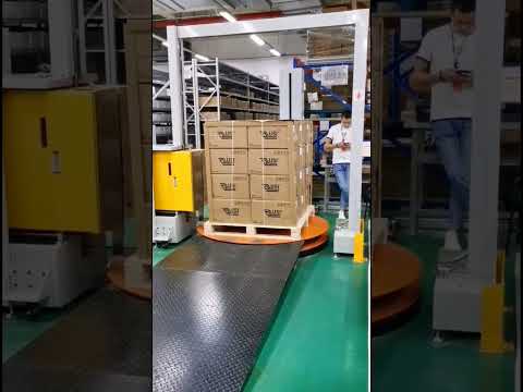 Automatic cargo pallet PP belt strapping sealing packing machine