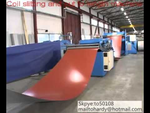 coil slitting and cut to length machine