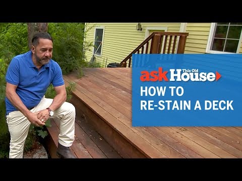 How to Re-Stain a Deck | Ask This Old House