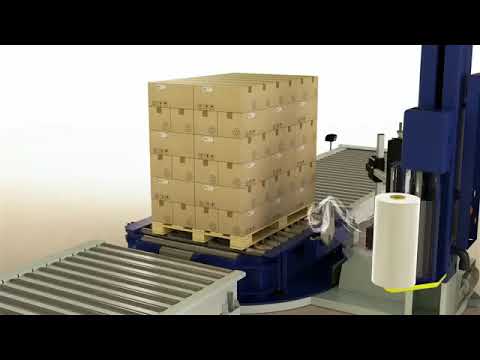 Robopac Technoplat 2000 Semi Auto Stretch Wrapping Machine