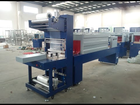 PE Film Shrink Packaging Machine for Plastic Bottles Semi-Automatic Sleeve Wrapper