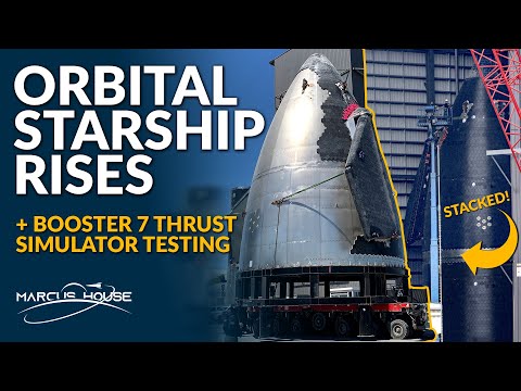 SpaceX Orbital Starship Rises, Booster 7 Thrust Simulator Testing, Crew 4, SLS, Rocket Lab Updates