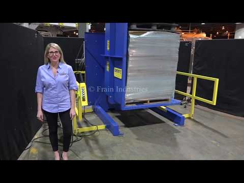 Cherry&#039;s Industrial Single Clamp 180° Hydraulic Pallet Inverter Demonstration