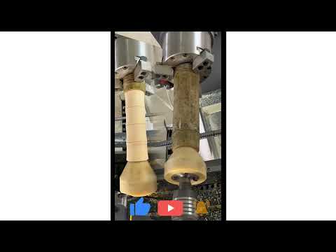 Jig for bamboo tube lathe amazing video and satisfactory #shorts