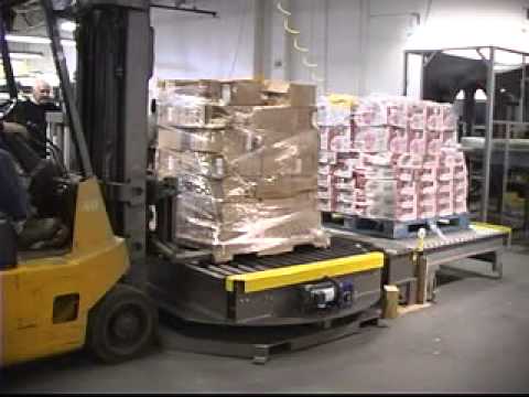 ARPAC&#039;s PA Series Plus Automatic Stretch Wrapper Wrapping Multiple Pallets