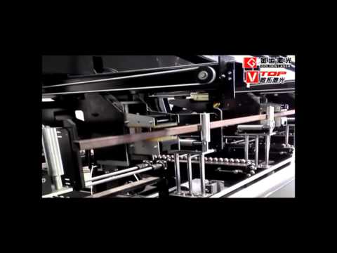 Pipe laser cutter with automatic bundle loader loading process