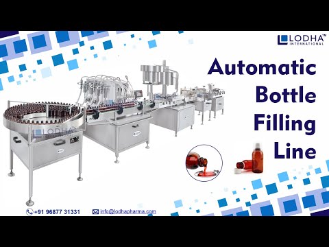 Automatic Bottle Filling Capping and Sticker Labeling Machine