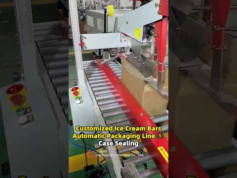 Customized Ice Cream Bars Automatic Packaging Line ⑤ Case Sealing