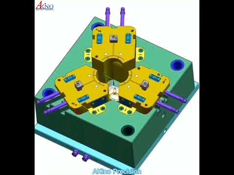 The half slider design for injection mold.