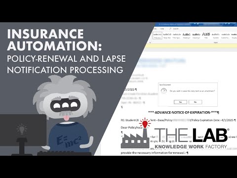 Policy-Renewal and Lapse Notification Processing: Insurance Brokerage Robotic Process Automation