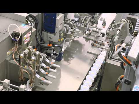 IWK Tube Filling Line Robot Infeed // FP 64-2 Tube Filler // SC 4 Cartoner