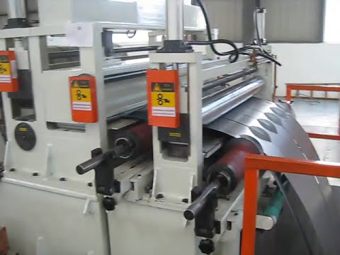 function demo video of HR/CR steel coil slitting machine equipment