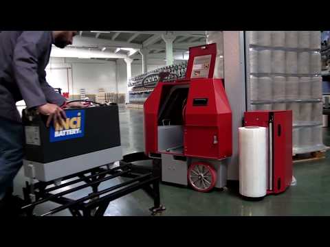 Akülü Palet Streç Sarma Makinası - Battery Pallet Stretch Wrapping Machine - Odaksan Müh. A.Ş.