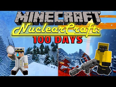 I Survived 100 Days as a NUCLEAR ENGINEER - NUCLEARCRAFT OVERHAUL VS PARASITES in Minecraft Hardcore