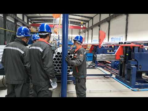 Steel pipe bundling machine, galvanized steel stacking and packing