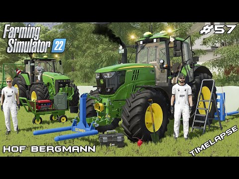 Buying BALE HANDLING equipment for the FARM | Hof Bergmann | Farming Simulator 22 | Episode 57