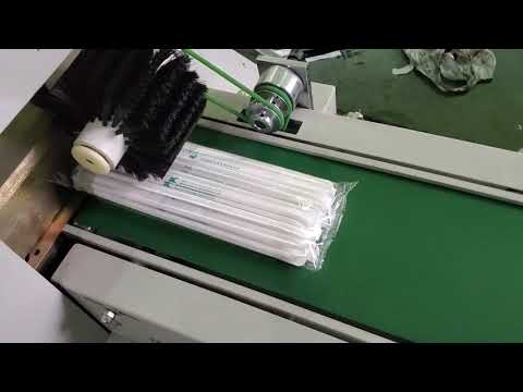 Automatic Drinking Straw Packaging line with online logo print on paper