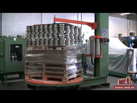 MEL Canmaking Machinery - Vertical Stretch Wrapping Machine Inpropack Mod. Girospack 727 S.B.R.