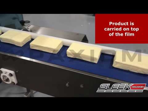 Cheese block flow SleekWrapper i-65 inverted wrapping machine