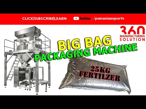 BIG BAG VACUUM PACKING | PICK FILL SEAL WEIGH FILLING MACHINE FOR 25KG FERTILIZER (with vacuum)