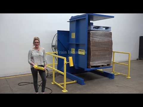 Cherry&#039;s Industrial Free Standing Single Clamp Pallet Inverter Demonstration