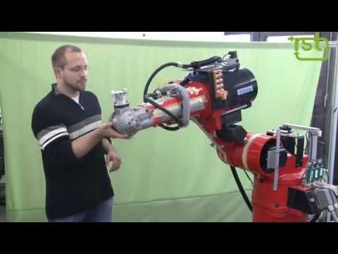 Exploiting Link Elasticity in a Conventional Industrial Robot Arm