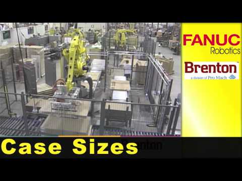 FANUC M-410iB Robot Palletizing Presentation Boards - FANUC Robotics Industrial Automation