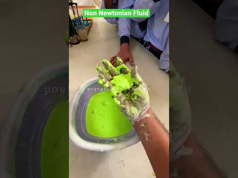 Name the magic liquid ? Non Newtonian Fluid #shorts #learnandfun #oobleck #nonnewtonianfluid